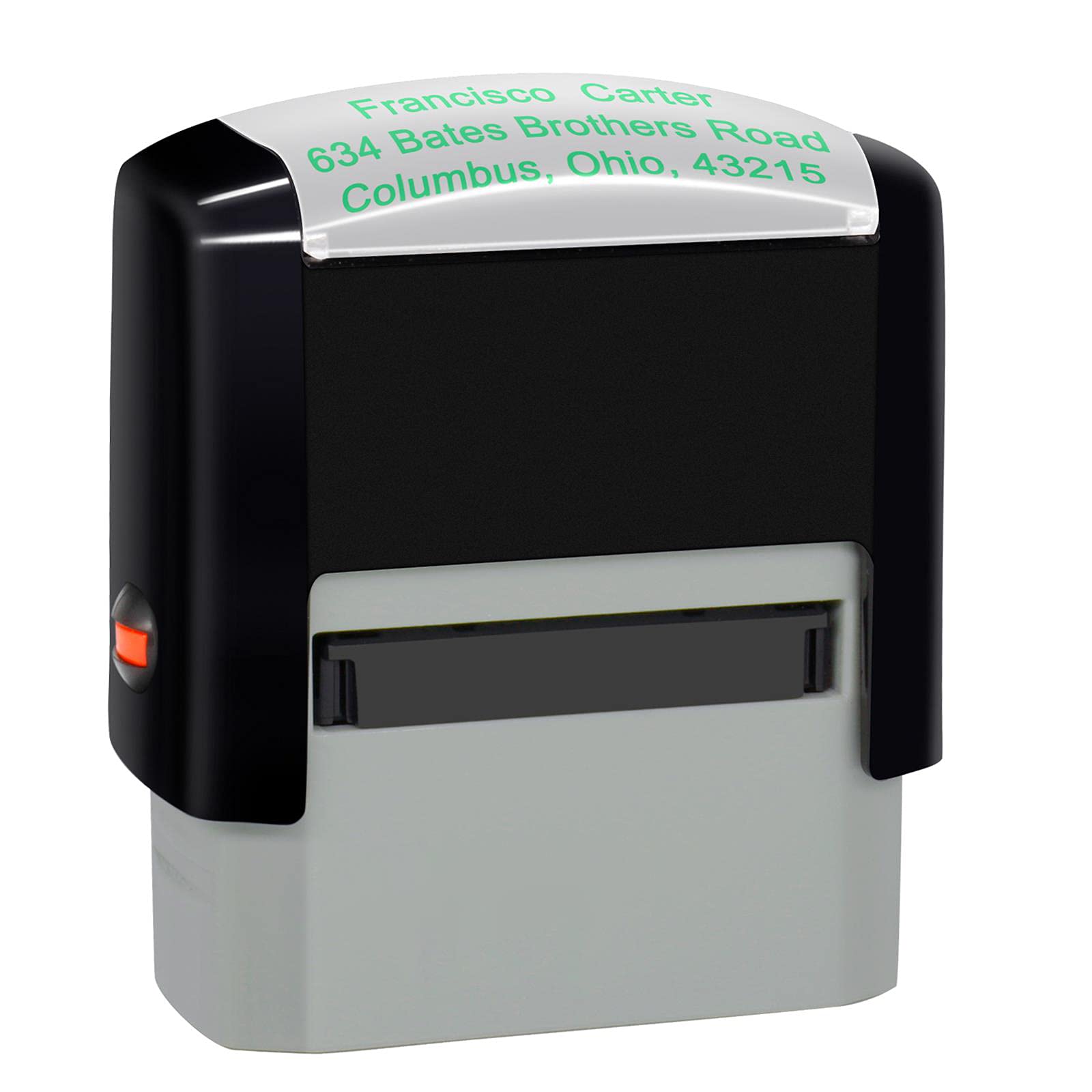 Personalised Stamp (38 x 14mm -3 Lines)- Custom Self Inking Rubber Stamps- Return Custom Address Stamp