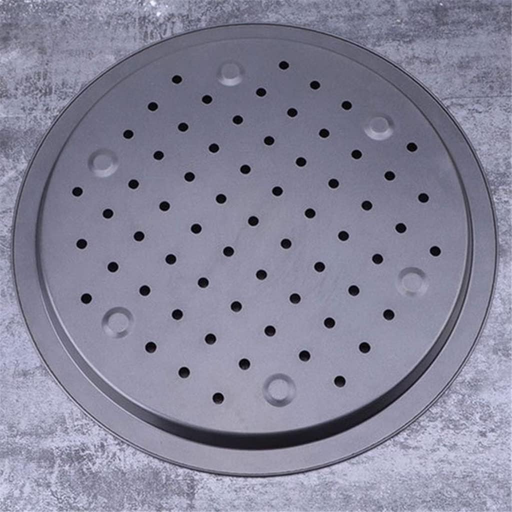 l Pizza Holey Tray Nonstick Pizza Baking Pan Tray Heavy Carbon Steel Round Baking Plate Pizza Baking Tool