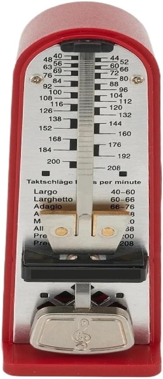1 pcs Guitar Mechanical Metronome For ViolinUkulele For Piano Guitar Metronome Mechanical Metal&Plastic Music Accessories(Black)