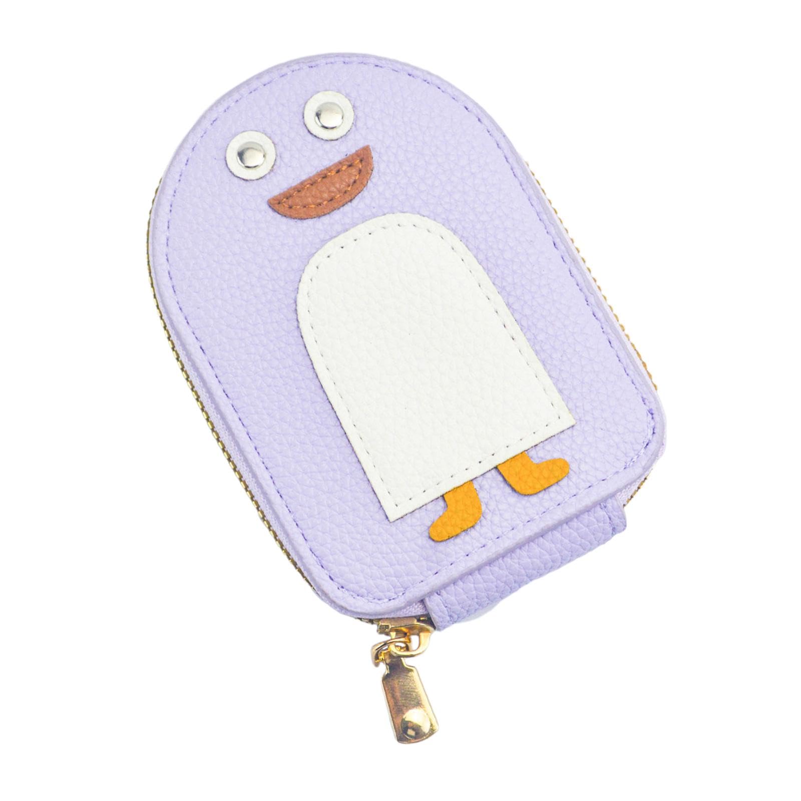 credit card holder purse portable card case card purse for bag travel dating purple