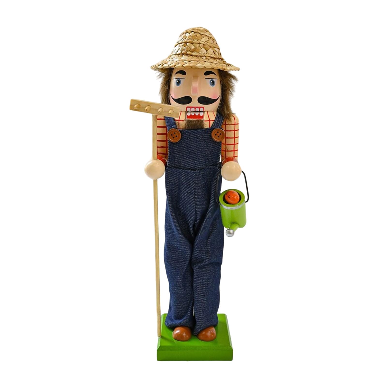 Hsioluted Christmas Theme Desktops Decorations Unique Ornament Tabletop Figurine Wood Sculpture with Intricate Craftsmanships Festives Gift