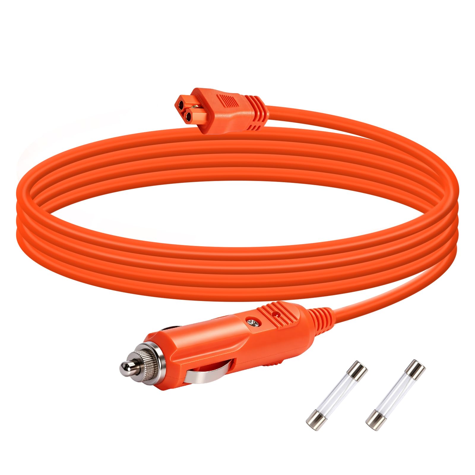 Przewód zapalniczki 14AWG do XT60i 2 m 12 V / 24 V DC, z bezpiecznikiem 10 A | dla elektrowni, kamperów i kempingów