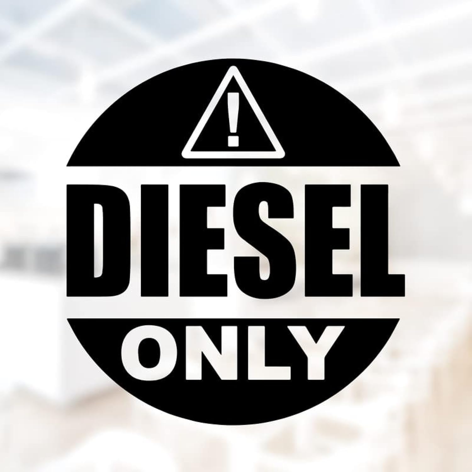 Sticker Diesel Fuel Only pour éviter erreur carburant camionnette