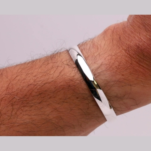 Treasure Bay Pulsera De Plata De Ley Maciza Para Hombre, Regalo Para él, Plata De Ley