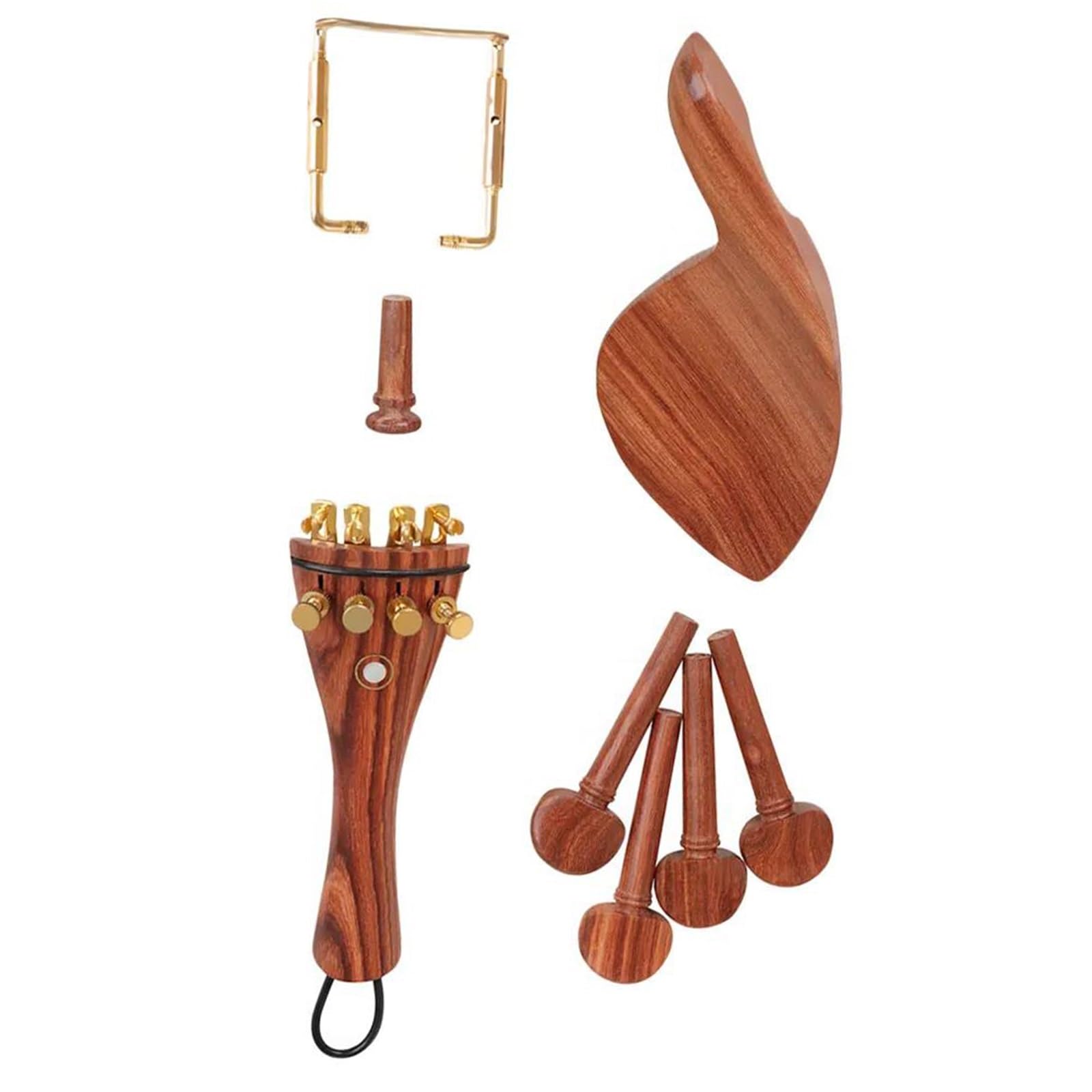 Corde di violino Riparazione del violino Cordiera in legno di giuggiola Parti pratiche e resistenti