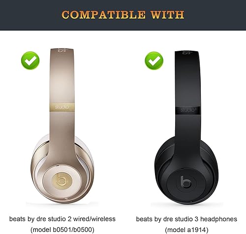 Miniatura 2 de by Dre Studio 2 - Piezas de repuesto para diadema igual que la banda de arco OEM B0501, accesorios compatibles con Beats de Dr. Dre Studio2 con