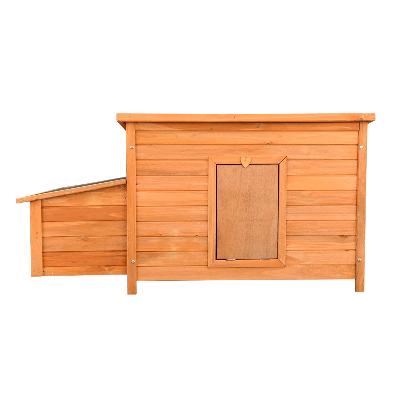 Poulailler Wiltec En Bois Avec Nichoir - 152x52x92cm - Toit Bitumé, Bac Amovible - Pour Poules