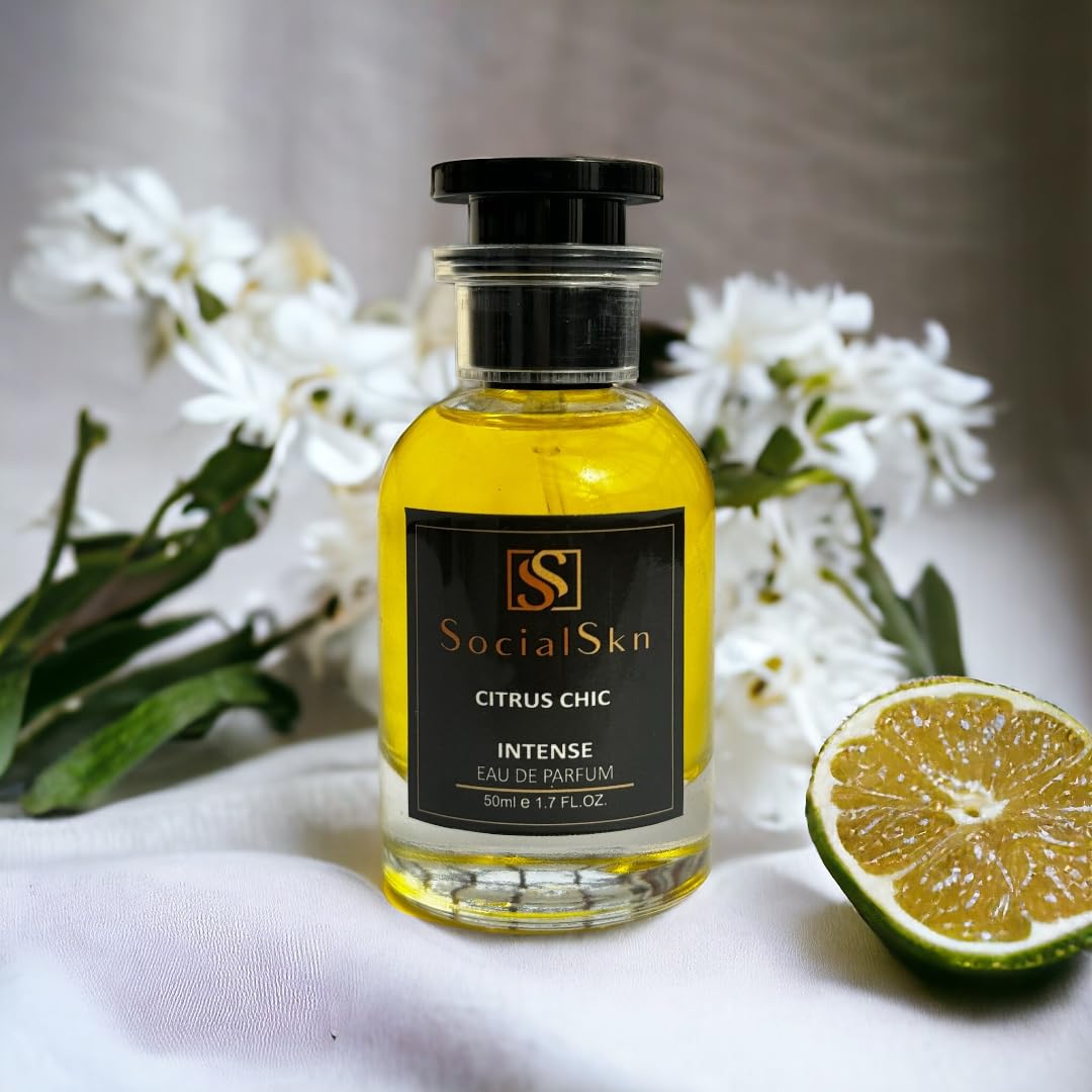 Citrus Chic Eau De Parfum Spray Unisex| Inspired by Lime,Basil & Mandarin| Classically Charming Citrus Fragrance | Long-Lasting Luxury Perfume with Citrusy & Juicy Notes | 50ml