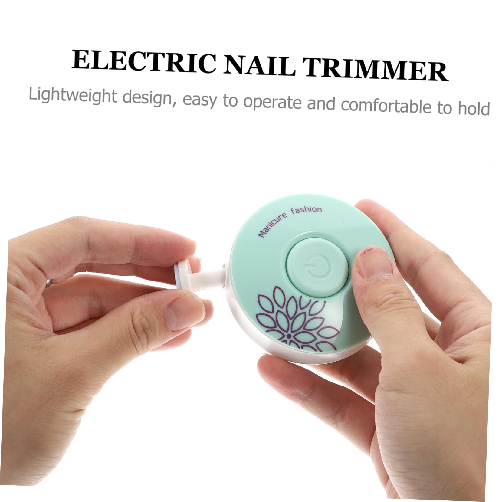 ibasenice Cute Electric Baby Nail Trimmer Infant Nail File Toddler Clipper Care Cutter Grinder for Human Compact Design