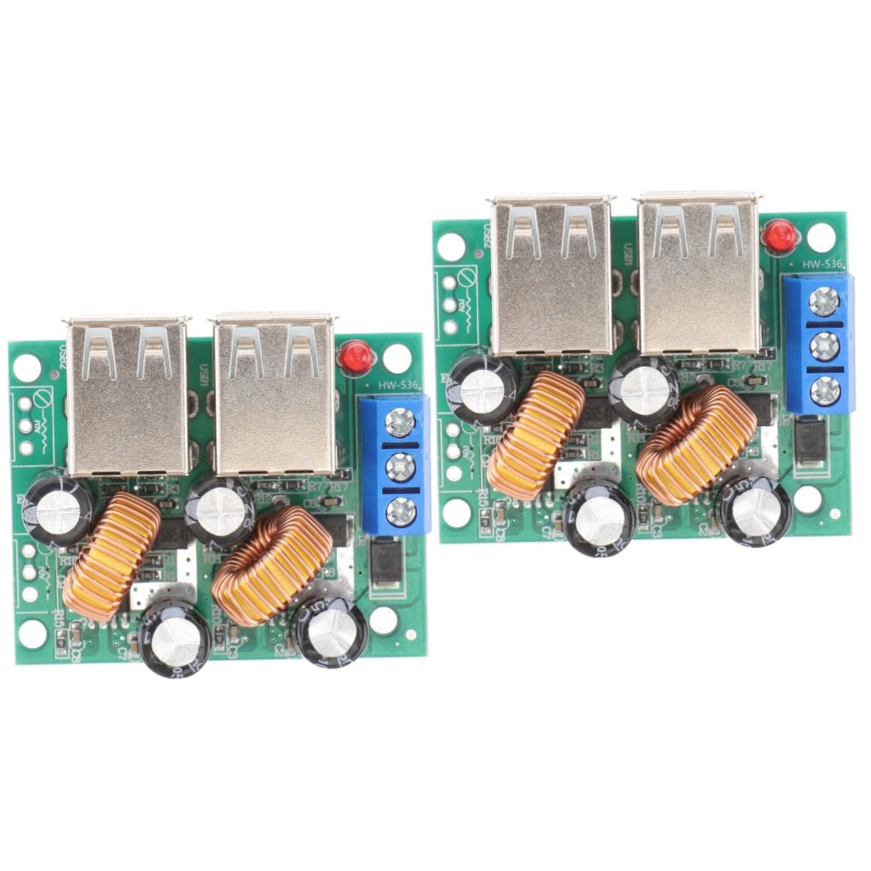 Module Alimentation USB Convertisseur DC Compact Régulateur de Tension Lot de 2 - 8