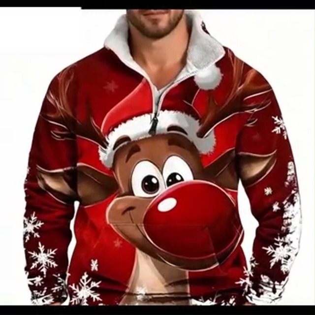 Crewhpo Pull De Noël Femme Col Rond Pullover Noel à Manches Longues Pullover Tricoté Avec Renne Flocon De Neige Pull Moche De Noël Chaud Drole Élégant