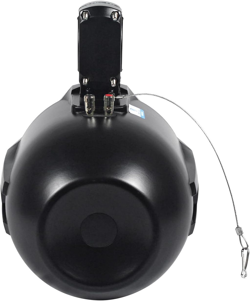 Rockville Pair 8" Black 2 Way 600 Watt Marine Wakeboard Tower Speakers (RWB80B) : Electronics