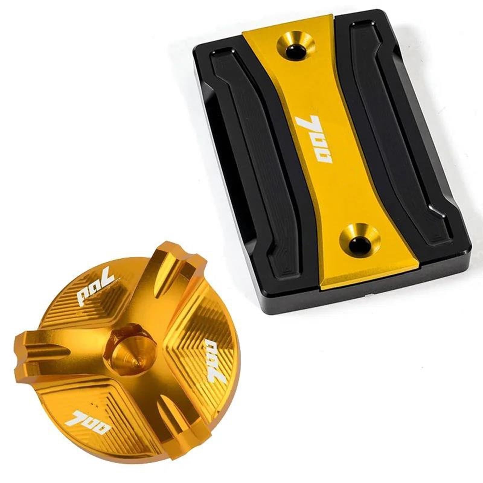 Tapa De Depósito Líquido Frenos Delantero Motocicleta, Tapón Llenado Aceite Motor, Tornillo para Tenere700 XT700 2019-2021 Reemplazo | Gold Comb