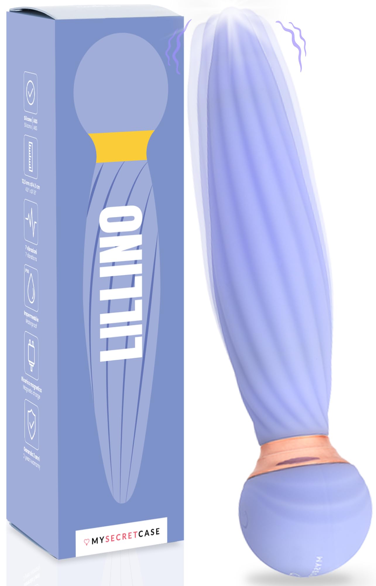 MySecretCase Vibratoreper Donna Punto G Squirting Stimolatore Clitoride Femminile Vibratoreper Donna Piccolo 7 Modalità di Vibrazione Impermeabile Vibratore Clitoride Sexytoysys Coppia