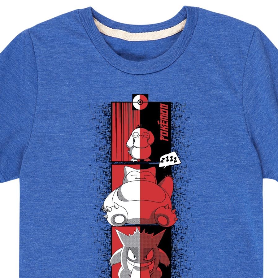 HYBRID APPAREL - Pokémon - Psyduck Snorlax Gengar Cool - Youth Short Sleeve Graphic T- Shirt3