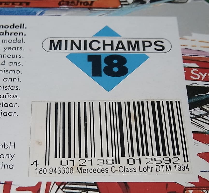Amazon | ゆうパック1/18 メルセデス AMG Cクラス 銀 DTM 1994