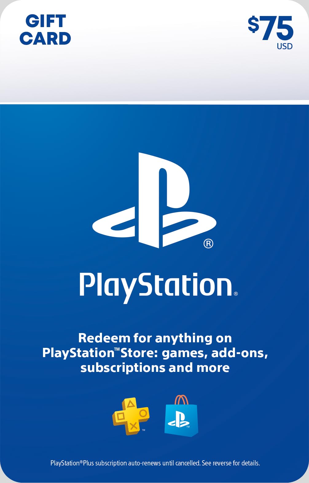 PlayStation Store Gift Card [Physical Card] - $75
