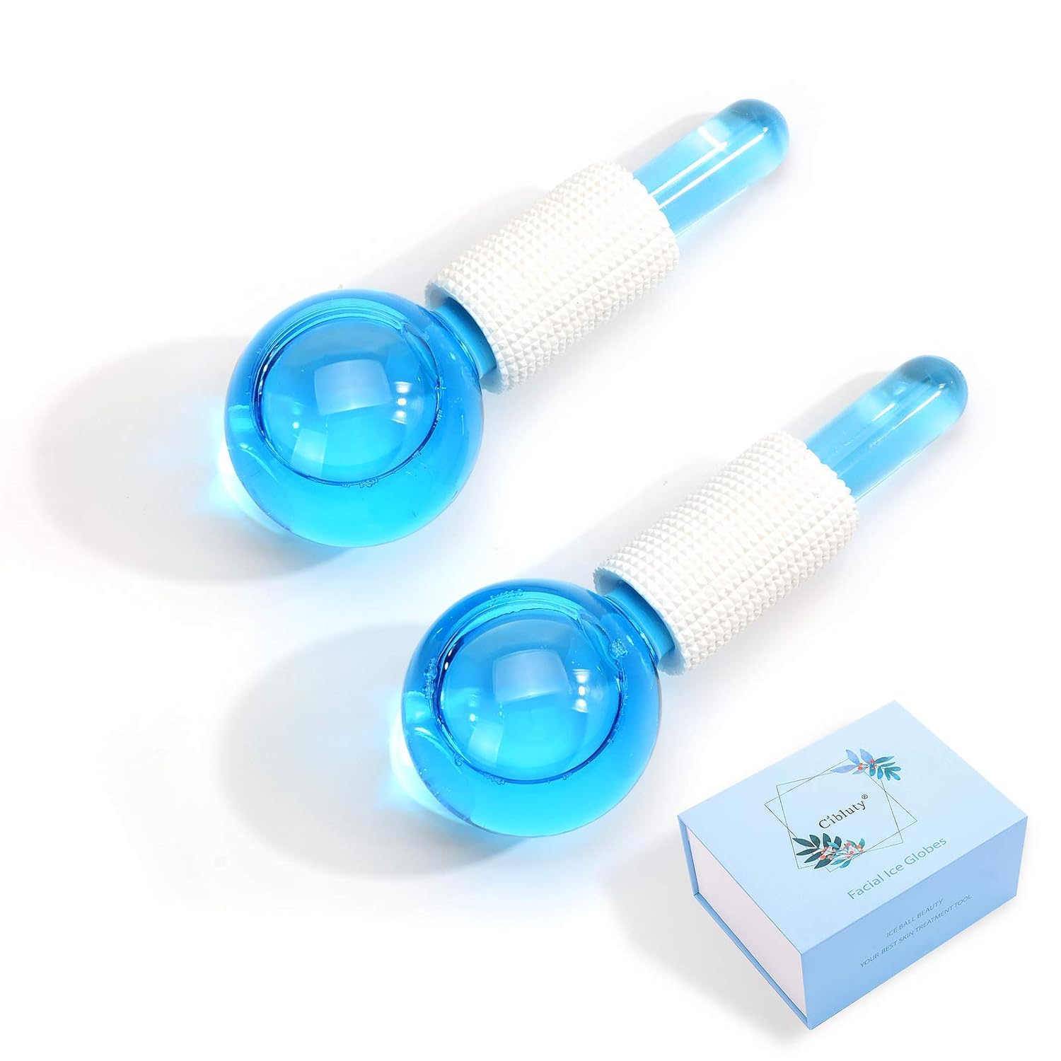 ICE Globes for Facial, 2 PCS Facial Globes for Massage Tool, Facial Roller Cold Skin Massagers, Tighten Skin, Reduce Puffiness and Dark Circles, Enhance Circulation - Image 2
