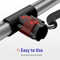 Vista 5 de Donner Soporte para Guitarra, Soportes Plegables Ajustables para Guitarra Acústica Eléctrica, Soporte de Viaje de Metal Clásico para Bajo