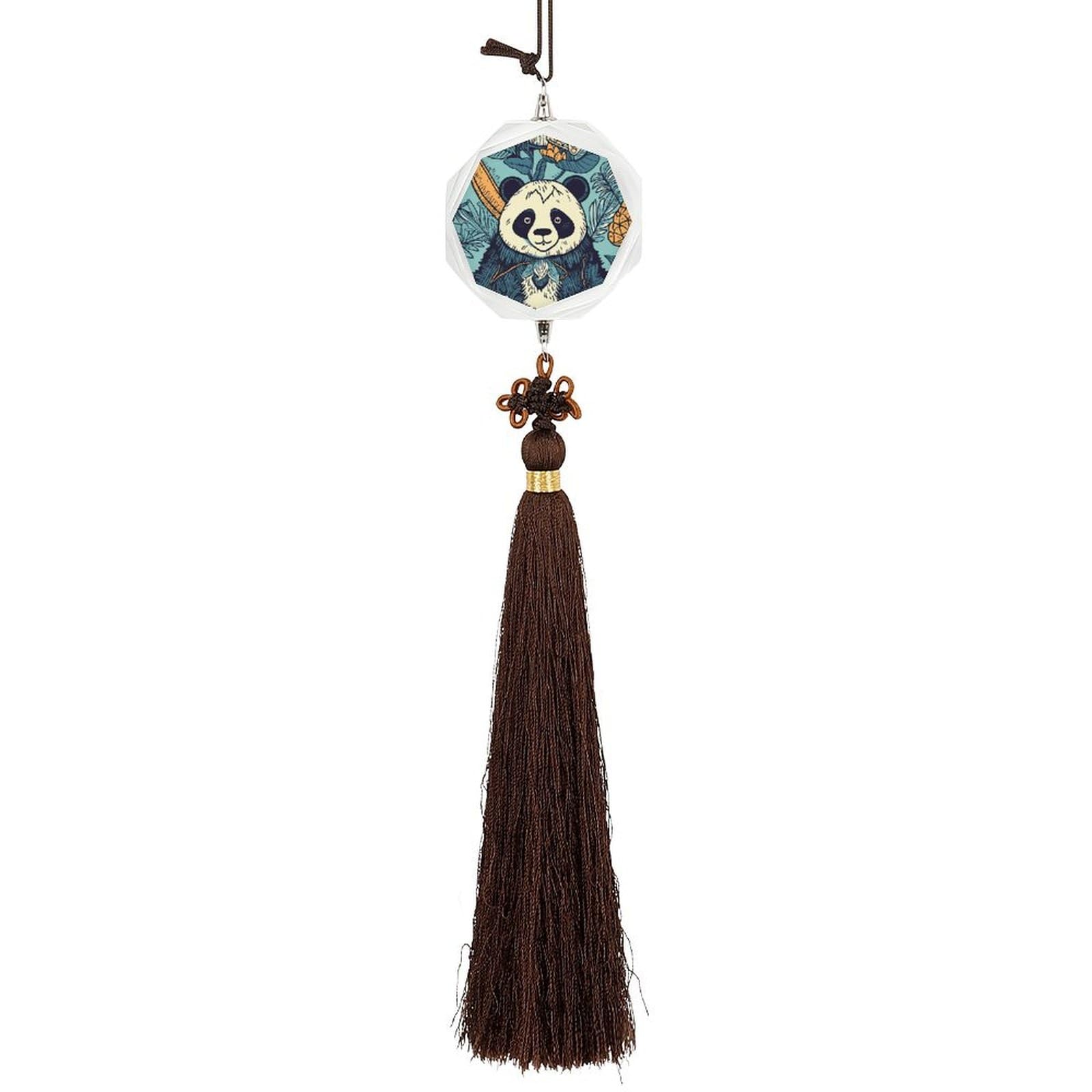 Crystal Auto Pendant Charms Hexagon Crystal Car Rear View Mirror Charms Leaves And Pineapple Auto Hanging Interior Ornament Pendant Car Interior Accessories for Women Men CarCharms Decor