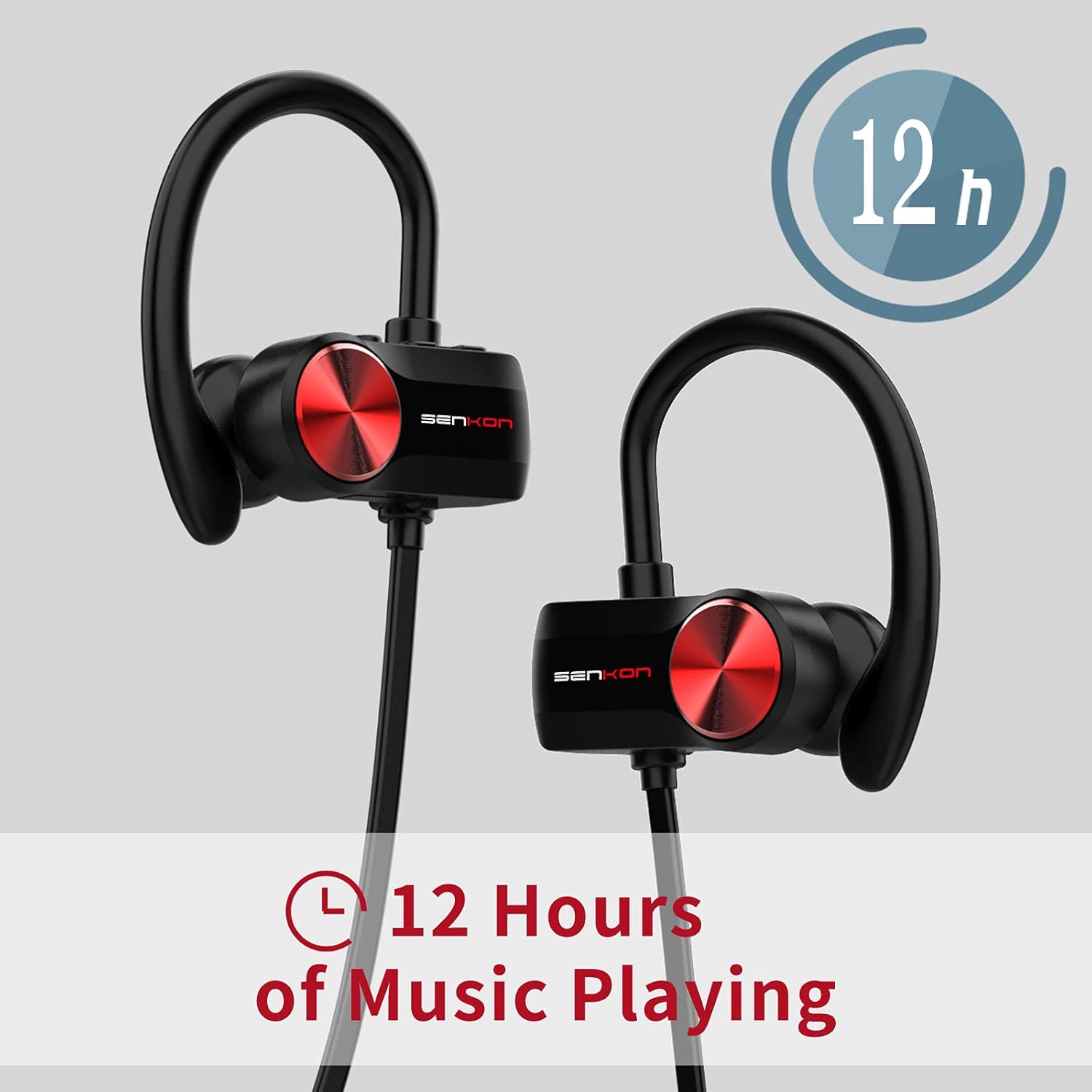 Popular Senkon Bluetooth Headphones,IPX7 Waterproof Sports Bluetooth Earbuds Gym Wireless Earbuds 12+h Battery 1.5h Quick Charge Excellent HiFi Stereo Sound with Richer Bass&14mm Speaker Discount 70% Senkon Bluetooth Headphones,IPX7 Waterproof Sports Bluetooth Earbuds Gym Wireless Earbuds 12+h Battery 1.5h Quick Charge Excellent HiFi Stereo Sound with Richer Bass&14mm Speaker