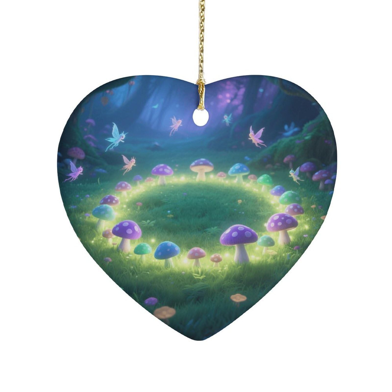 Fekiloot Style Mysterious Grassland Ceramic Ornament Home Decor Keepsake