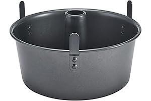 Professional 9.5-Inch Angel Food Cake Pan with Feet