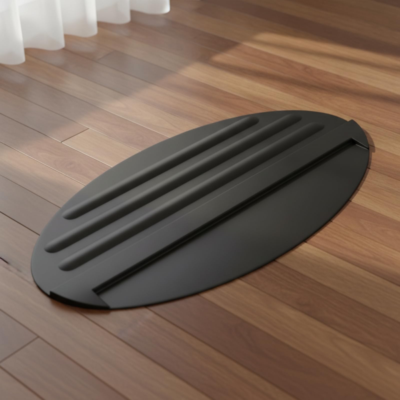 Almohadilla Antideslizante para Escalera Tapete Protector Esterilla de Goma Forma Ovalada CREA Apoyo Estable y Protege el Suelo en Mantenimiento del Hogar Pintura Limpieza 69cmx40cm