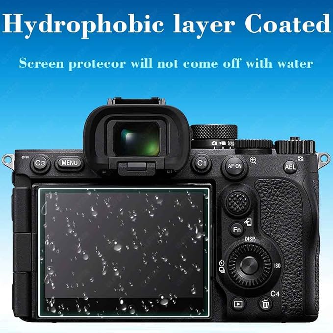 Protector de pantalla templado 9H para cámara Sony Alpha A7R V 3 unidades miniatura 7