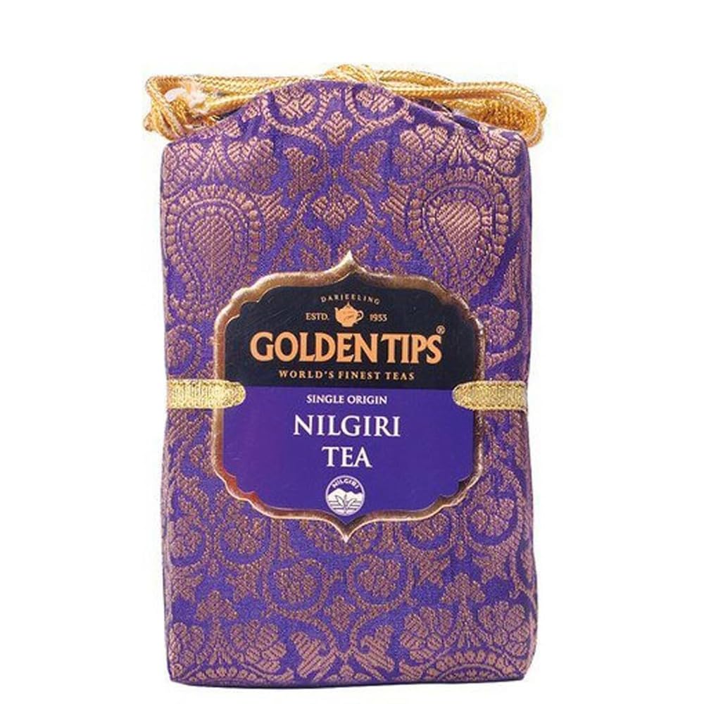 Golden Tips Pure Nilgiri Black Tea Loose Leaves Brocade Bag (200 Gram, 100 cups) (B00S859NSO) Amazon Price History, Amazon Price Tracker