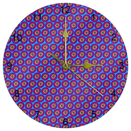 Horloge murale silencieuse violette sans tic-tac 25 cm avec chiffres - 2