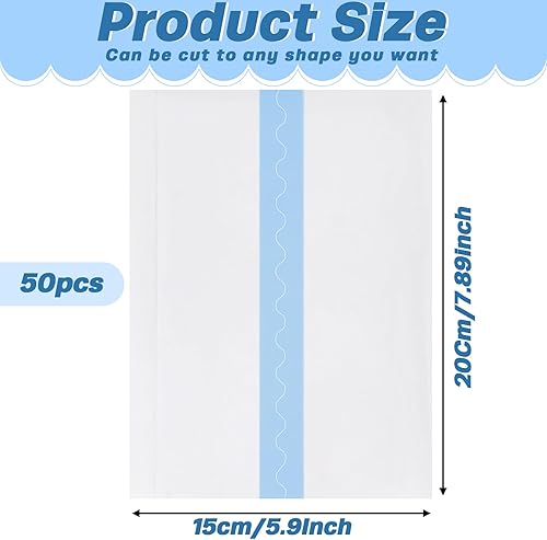 Miniatura 8 de Maitys 50 cintas adhesivas invisibles impermeables para levantar muslos, parches de elevación y resplandor para piernas de 4 x 6 pulgadas, cinta