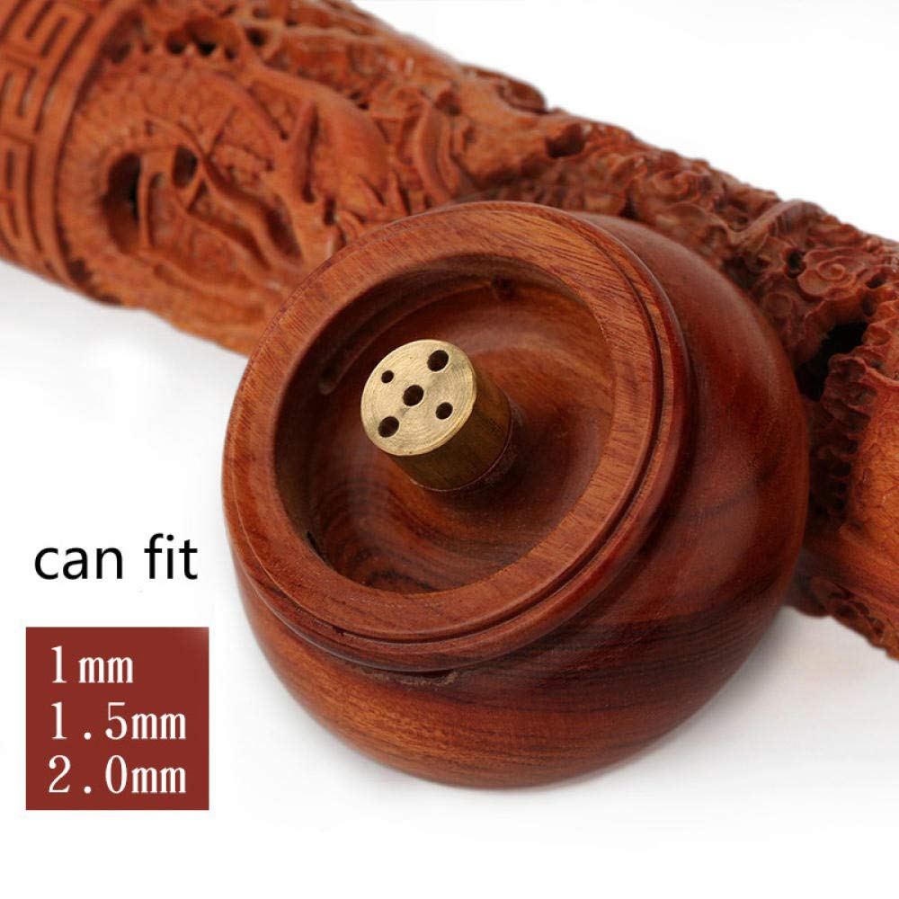 Räucherwasserfall Rückfluss Räuchergefäß Halter Wasserfall T Vertikale Rotholz-Massivholz-Weihrauch-Brenner-Holz Für Räucherstäbchen 29Cm Wohnzimmer-Stift-Räucher-Basis-Räucherstäße, Weihrauch, Lila L