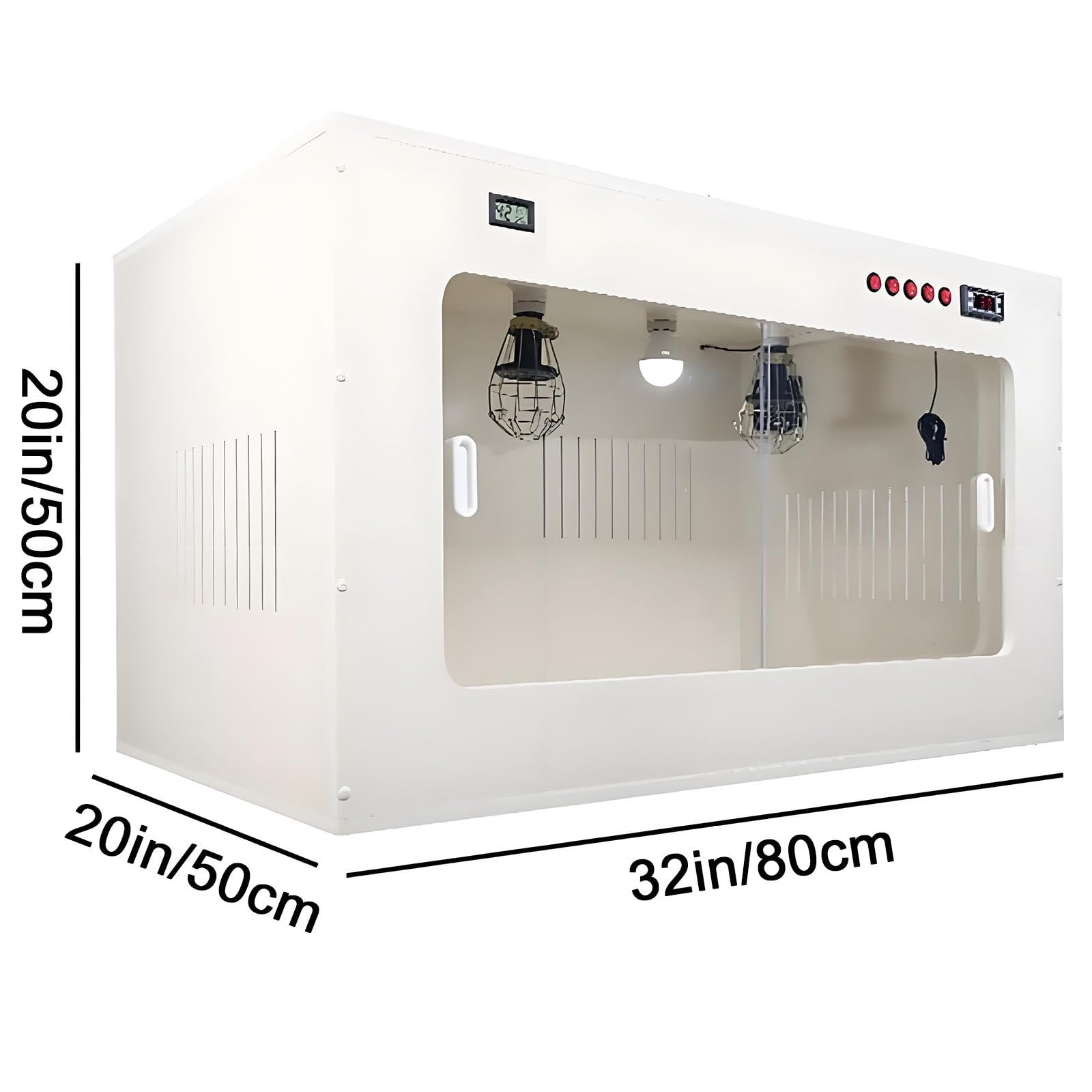 Caja incubadora para mascotas, incubadora para cachorros y gatitos, incubadora para gatos con calefacción, criadoras e incubadoras, criadora grande para mascotas, guardería para perros. 80*50*50