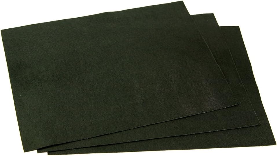 9" x 12" Sheet Sticky Back Self Adhesive Acrylic Felt Fabric - Black