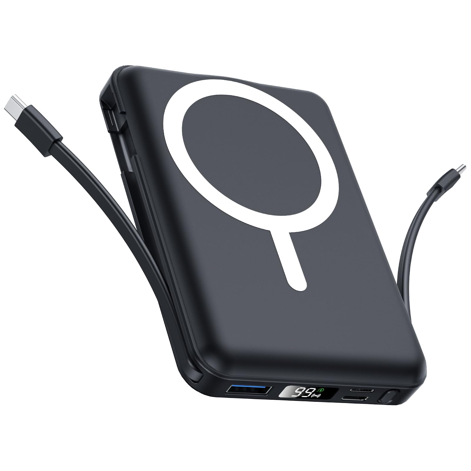 for Magsafe Portable Charger - 10000mAh Battery Pack for Magsafe with USB-C Cable and PD 20W USB C