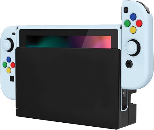 Vista 63 de PlayVital ZealProtect - Funda protectora suave para Nintendo Switch, flexible Joycon funda delgada para Nintendo Switch con protector de pantalla