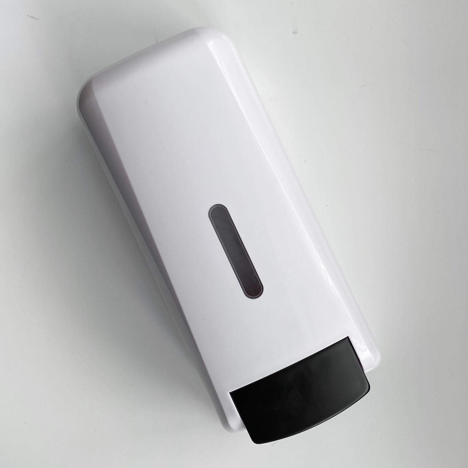 Hubei White 1000Ml Wall Mounted Soap Dispenser For Drilling - Shower Gel, Liquid Shampoo, Sanitizer Holder (White)
