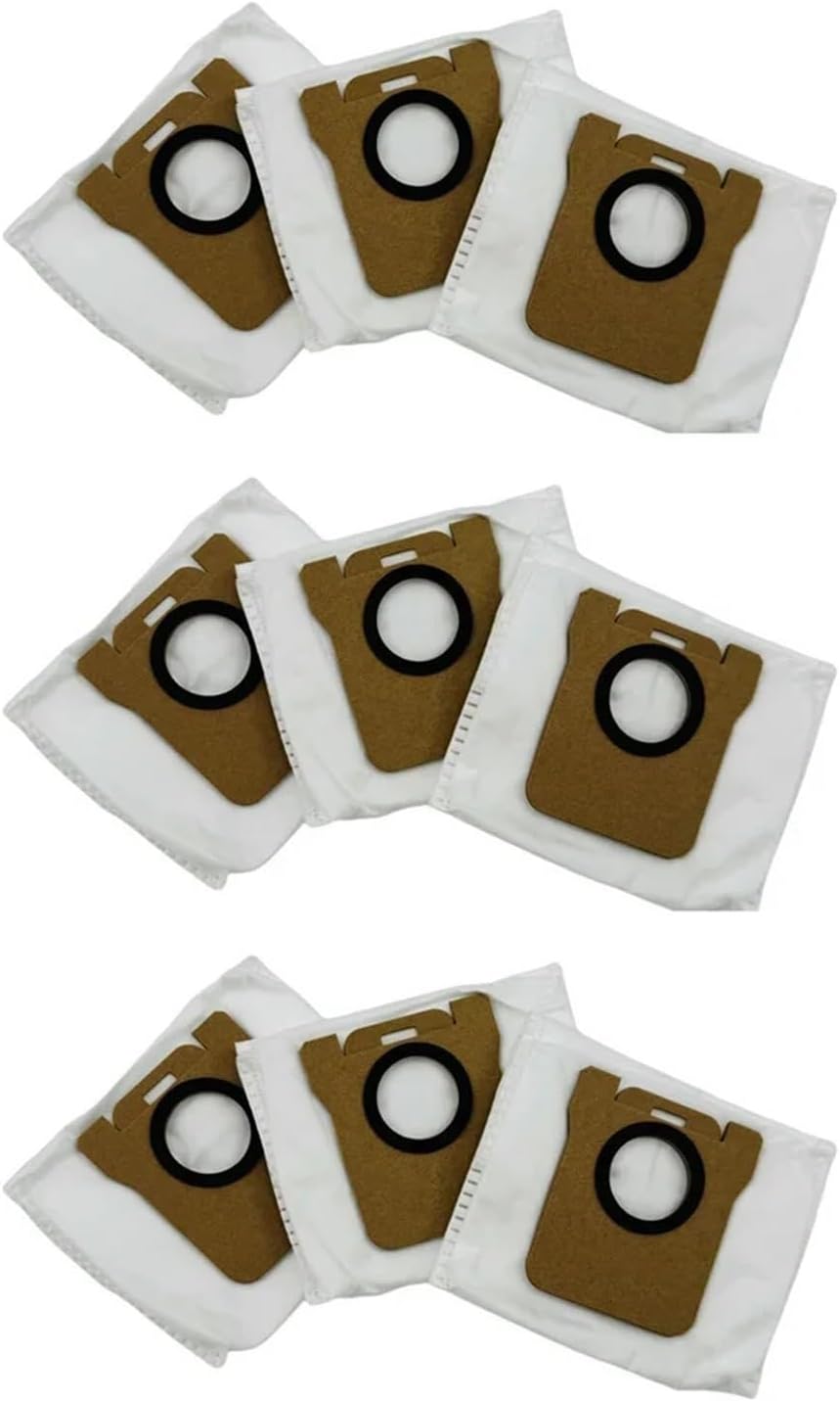 Dust Bag Accessories，Compatible For Dreame， L10s Ultra /X40 Pro Ultra Robot Vacuum Cleaner Dust Collection Bag 3L Spare Parts(9pcs)