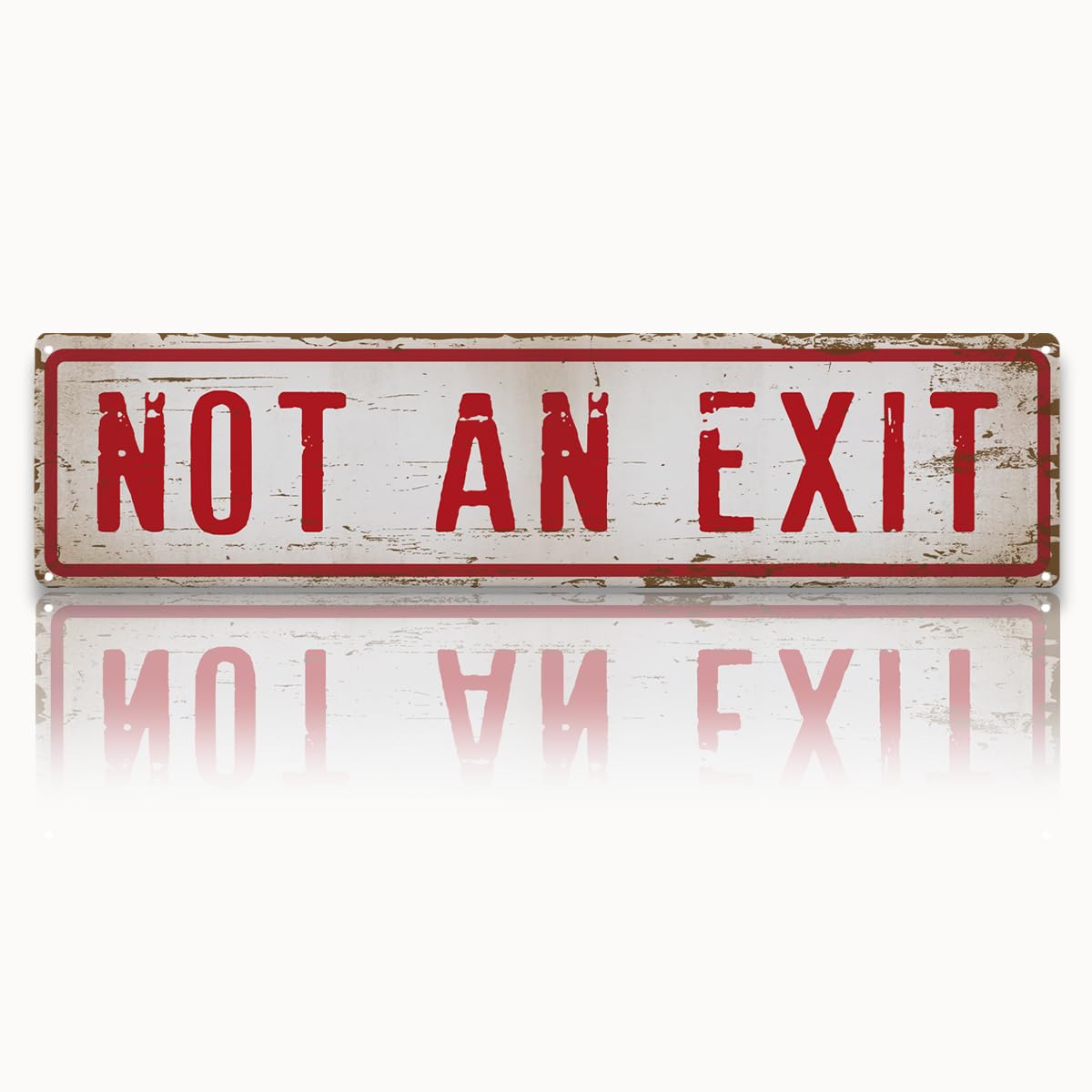 Peiyeety A006 Vintage Metal Tin Signan Exit Retro Street Sign, Rustic Wall Decor For Home, Man Cave, Garage, Kitchen, Office, Farmhouse, Patio, Garden, Porch, 4 * 16 Inch