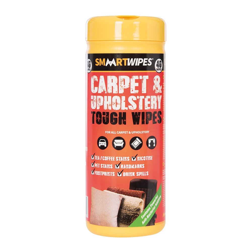 Smaart 892745 Carpet & Upholstery Tough Wipes Pack of 40