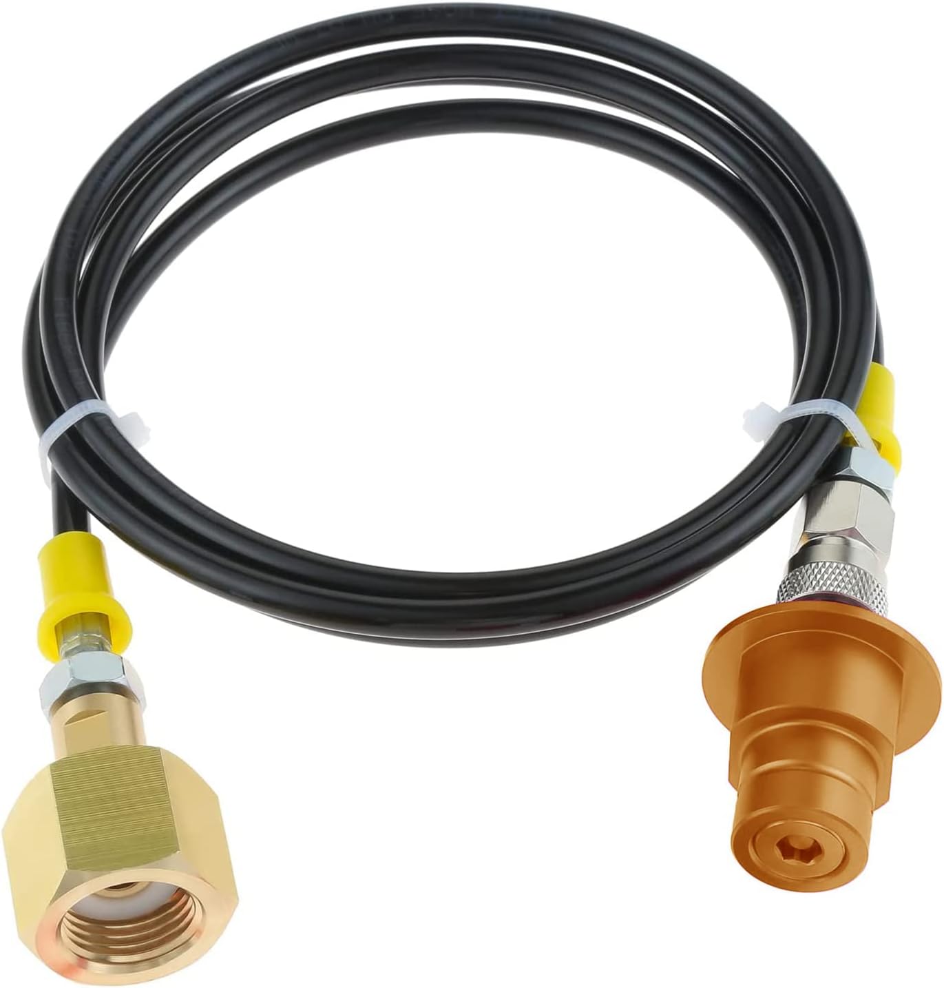 CDIYTOOL 60 inches Soda Adapter Hose Kit, CGA320 to TR214 Soda Maker