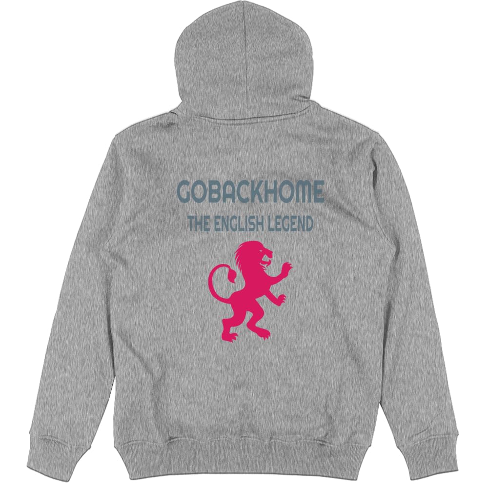 Felpa Ufficiale GOBACKHOME- Brave The English Legend Taglia L - Grigio