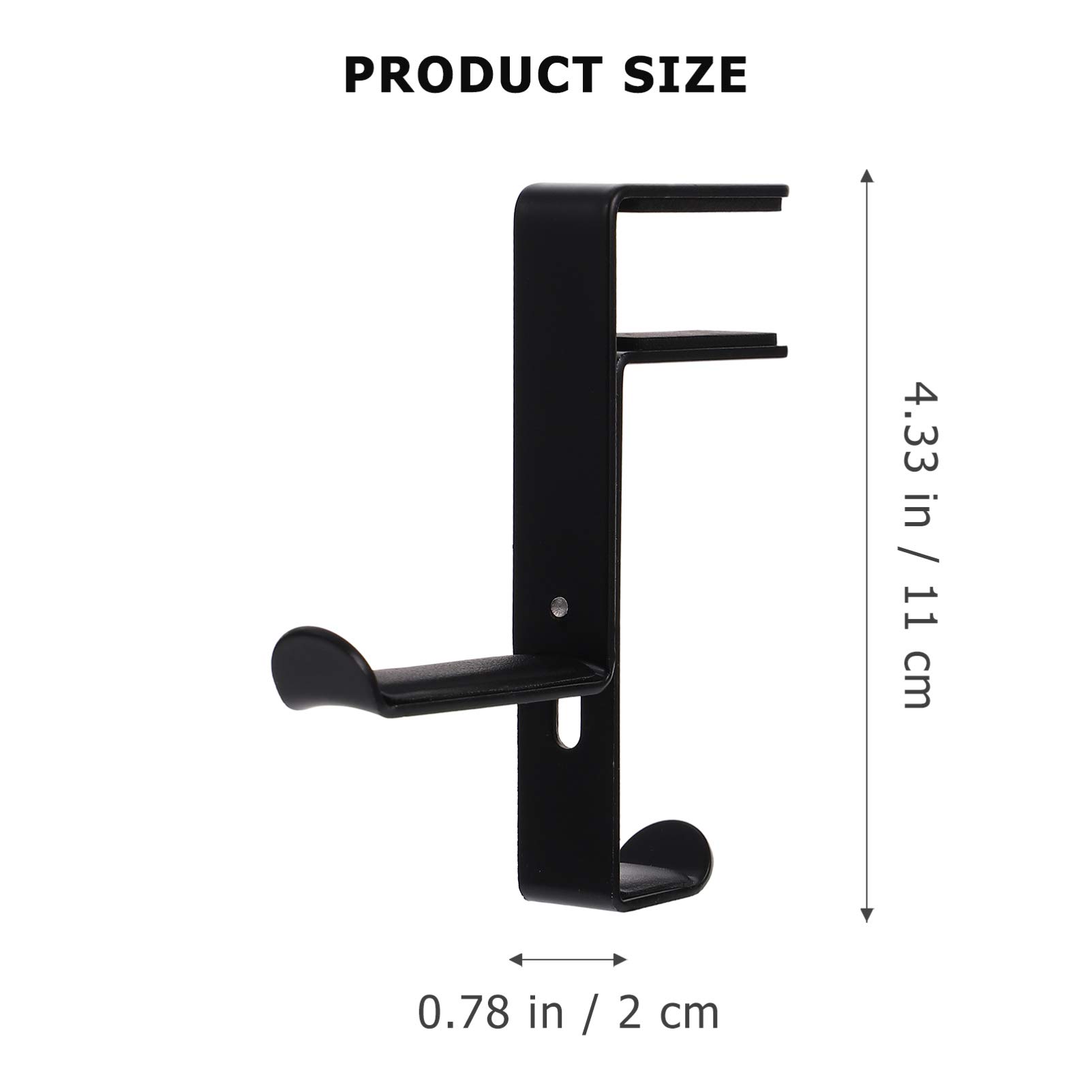 Uonlytech 3pezzi Supporto Regolabile Per Cuffie Da Scrivania Gancio Metallo Con Rivestimento Pu Per Protezione Compatibile Con Diversi Desktop e Design Ergonomico Per Cuffie e Microfoni