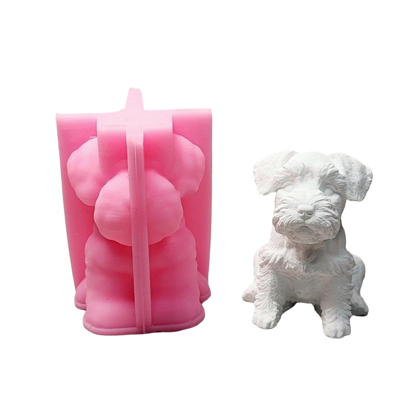 Maxtonser 3D Dog Silicone Plasters Ornament Castings Lovely Animal Craft Supplies