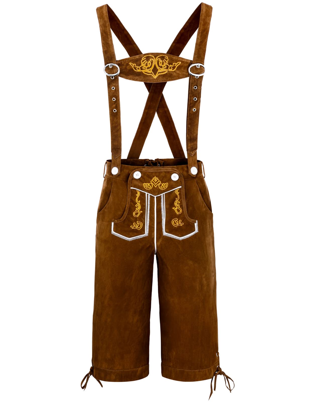 Funny WorldMen's Bavarian Lederhosen German Oktoberfest Costume