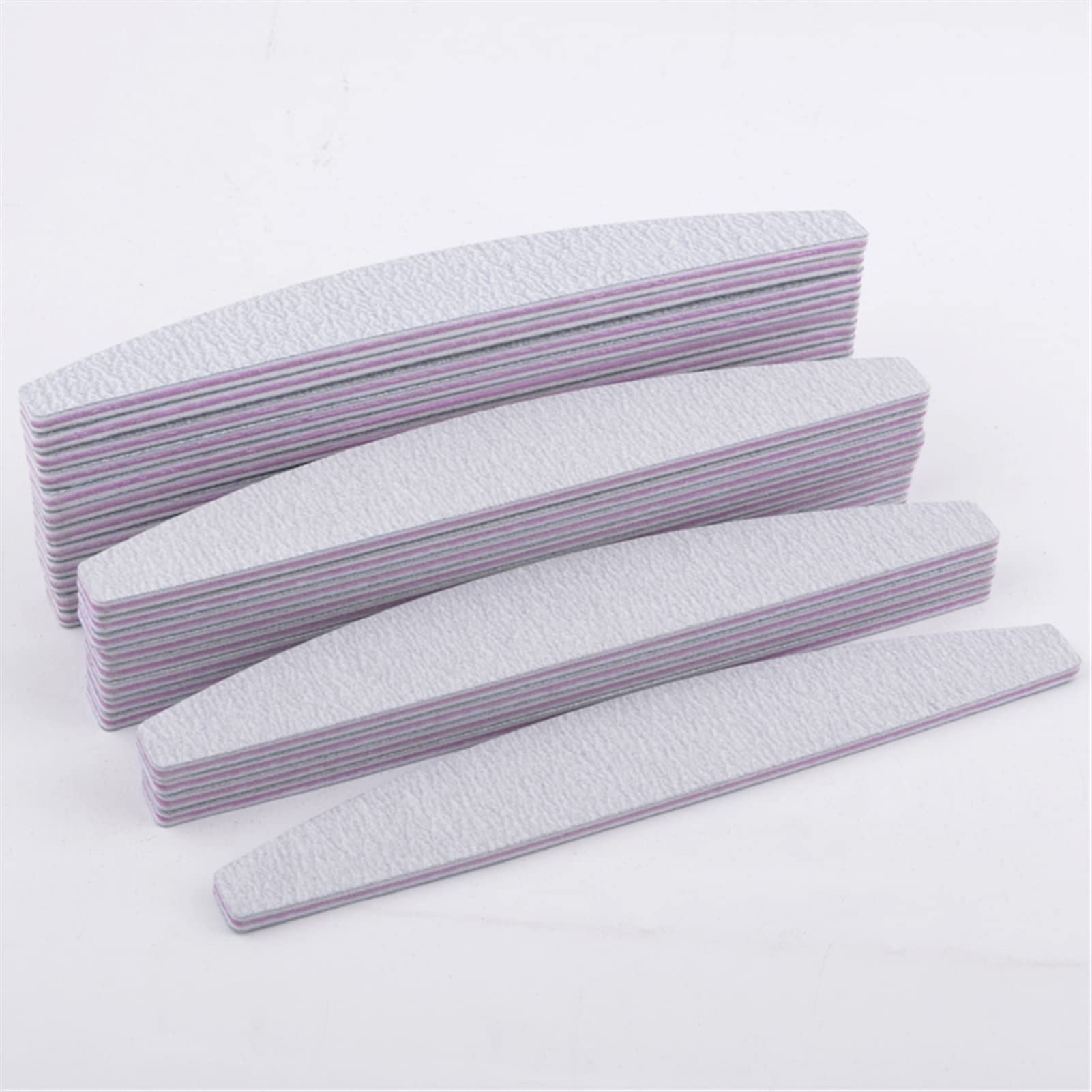 TRUSTTWO 25 PZ Nail File Sanding Half Moon 100/180 Nail Art Gel Polish Tips Tampone Bulder File del Buffer Nail Salon Manicure Strumenti di Cura The New