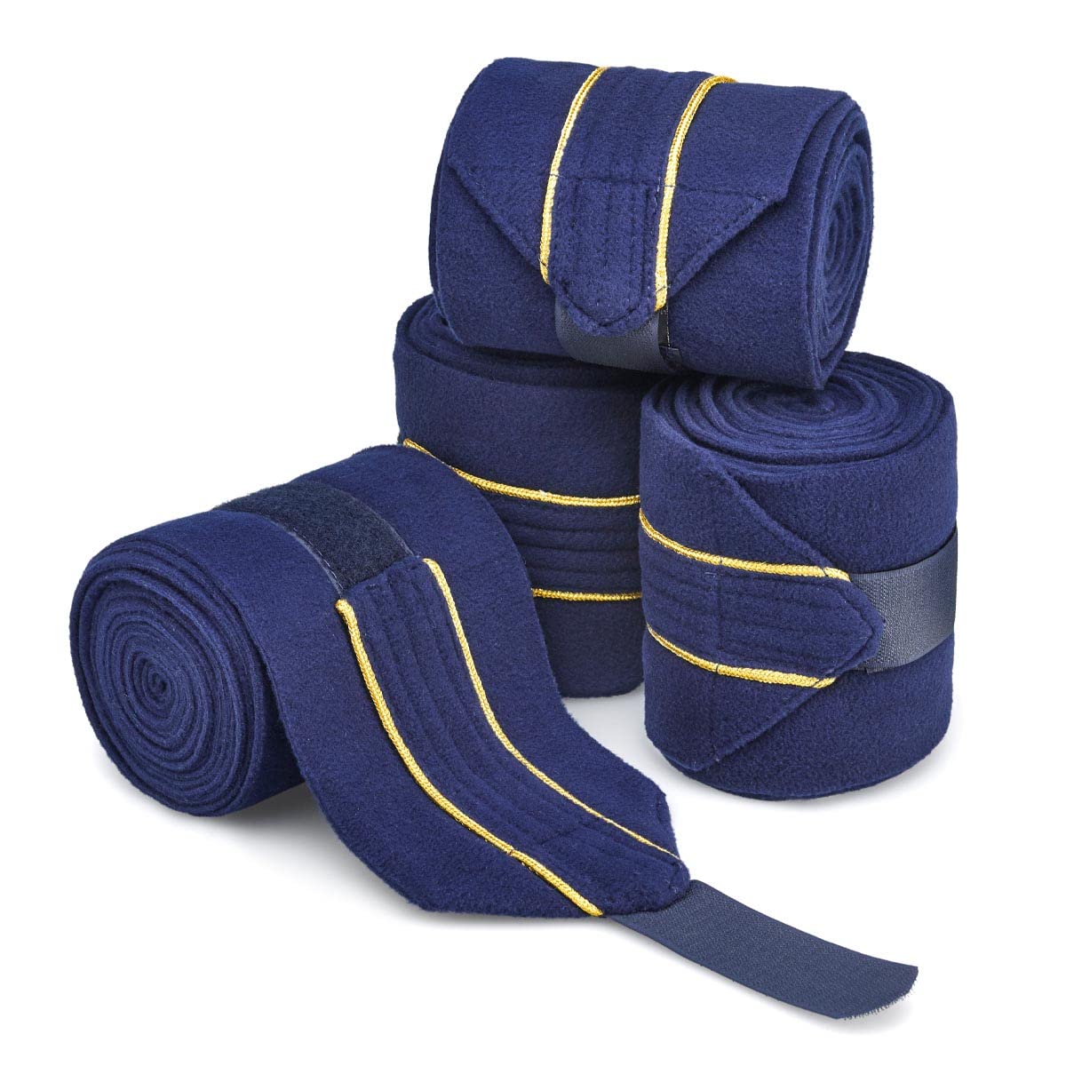 Harry Hall Cottage Craft Horse Fleece Polo Exercise Travel Stable Bandages Set of 4