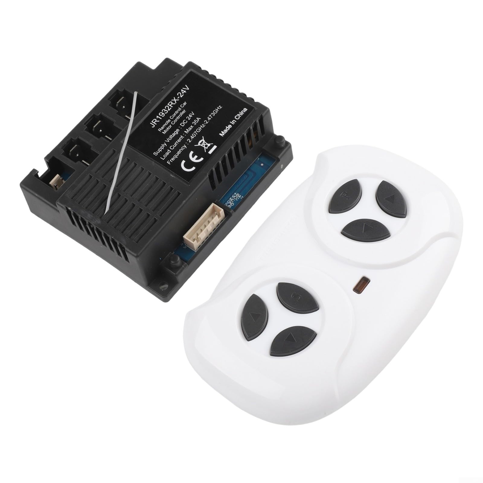 JR1932RX-24V Receiver for Children's Electric Vehicle 2.4G Remote Control, 24V Motor Controller with Slow Start Function, Compatible with Ride-On Toys(full set)