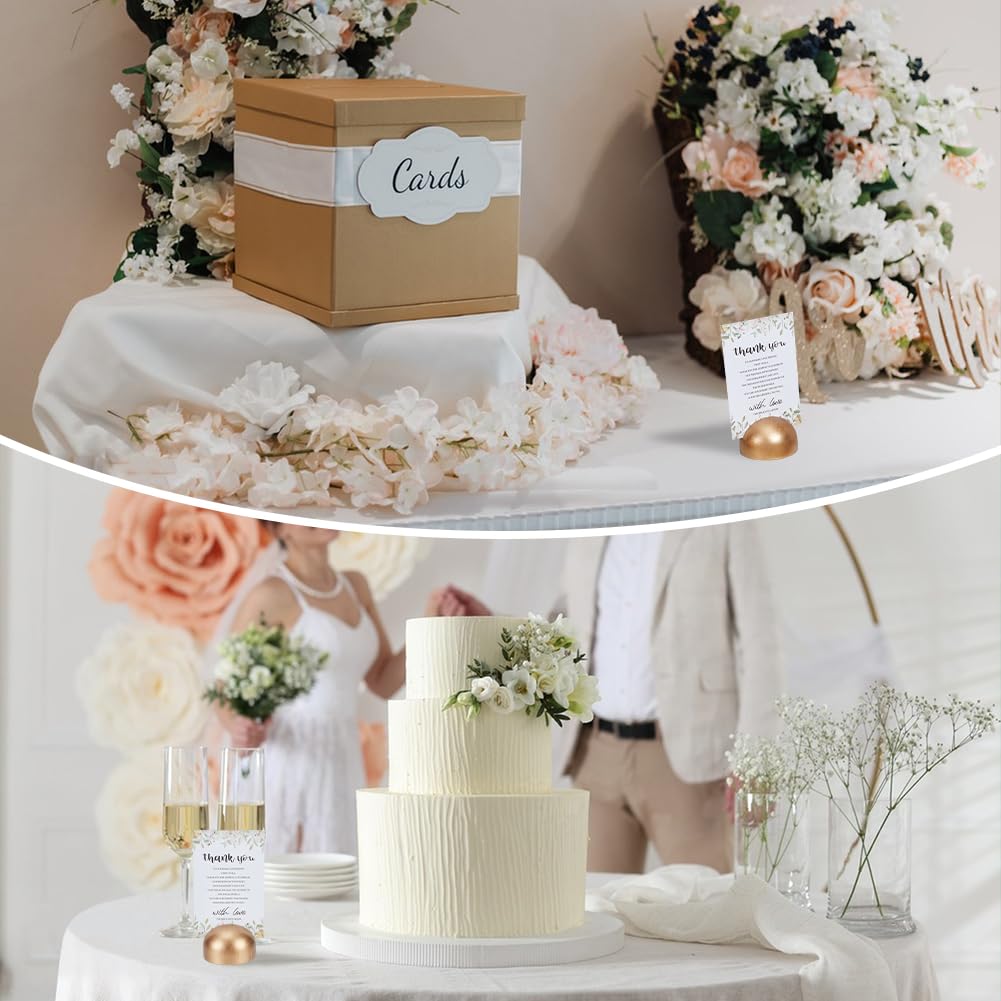 FREEBLOSS 60 Stück Runde Goldene Tischnummernhalter Aus Holz Für Hochzeitstische Kartenhalter Große Menge Elegante Büroklammern Für Hochzeit Jahrestag Geburtstag Party Bankett Restaurant